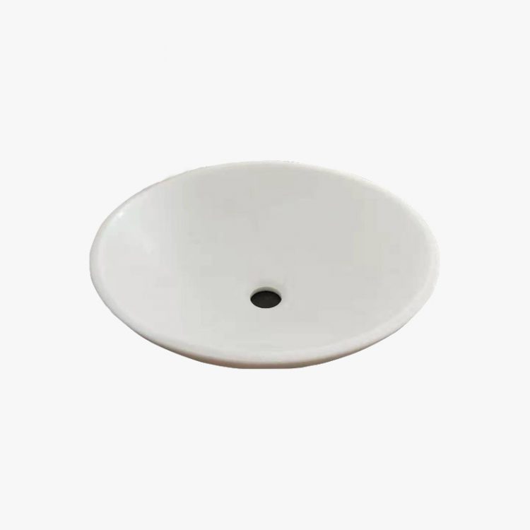 china white marble vessel sink