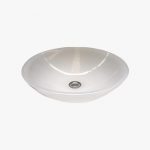 cloud white marble vessel sink