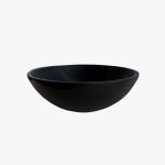 round black granite sink