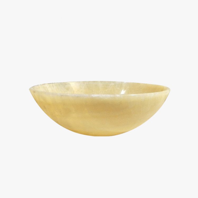 round honey onyx sink