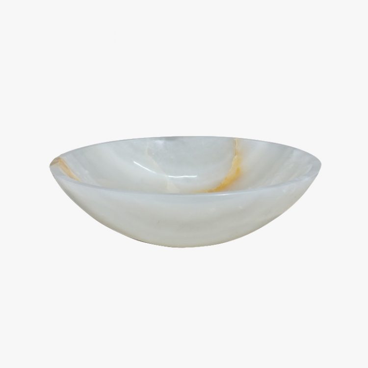 white onyx vessel sink