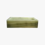 rectangular green onyx sink