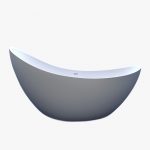 moon shape stone resin bathtub