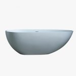 oval stone resin bathtub