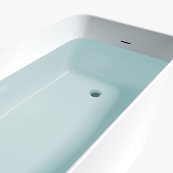 rectangular stone resin bathtub