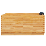 rectangular rubber wood bathtub