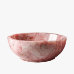 round pink onyx bathtub