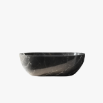 oval grey marble bathtub